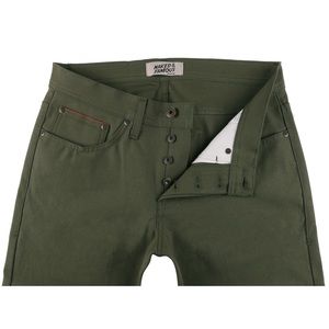 Naked And Famous Duck Selvedge Green 36 x 32